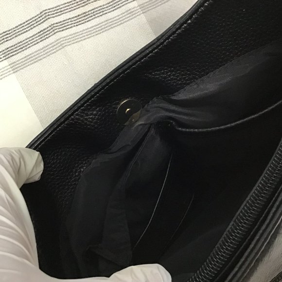 GIANI BERNINI Pebble Bridle Leather Crossbody In Black - NWT - Picture 11 of 11